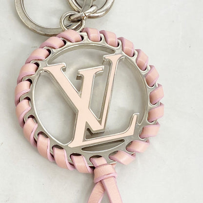 Louis Vuitton Key Holder Charm Porte Cles Berry Pink Silver — view 6