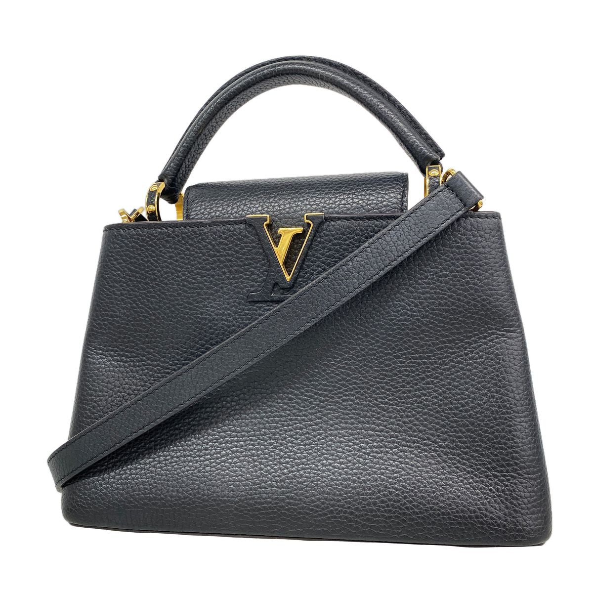 Louis Vuitton Handbag Capucines BB Noir 2-Way Bag