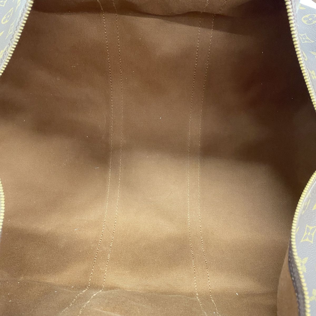 Louis Vuitton Boston Bag Monogram Keepall 55 Brown — view 4