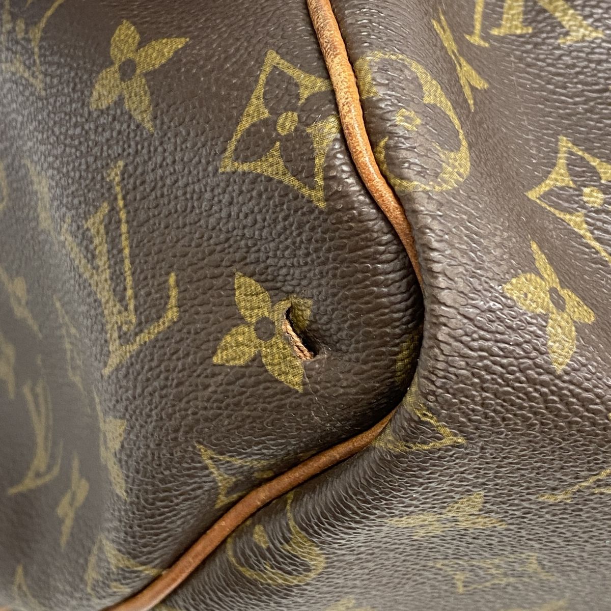 Louis Vuitton Boston Bag Monogram Keepall 55 Brown — view 6