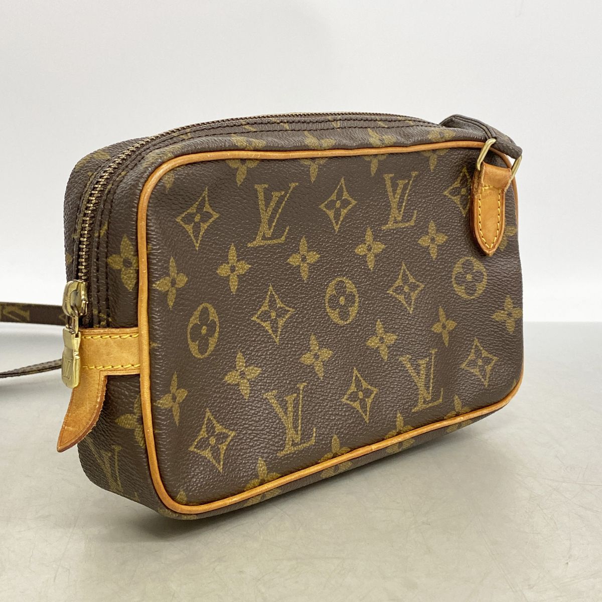 Louis Vuitton Shoulder Bag Monogram Pochette Marly Bandouliere Brown — view 2