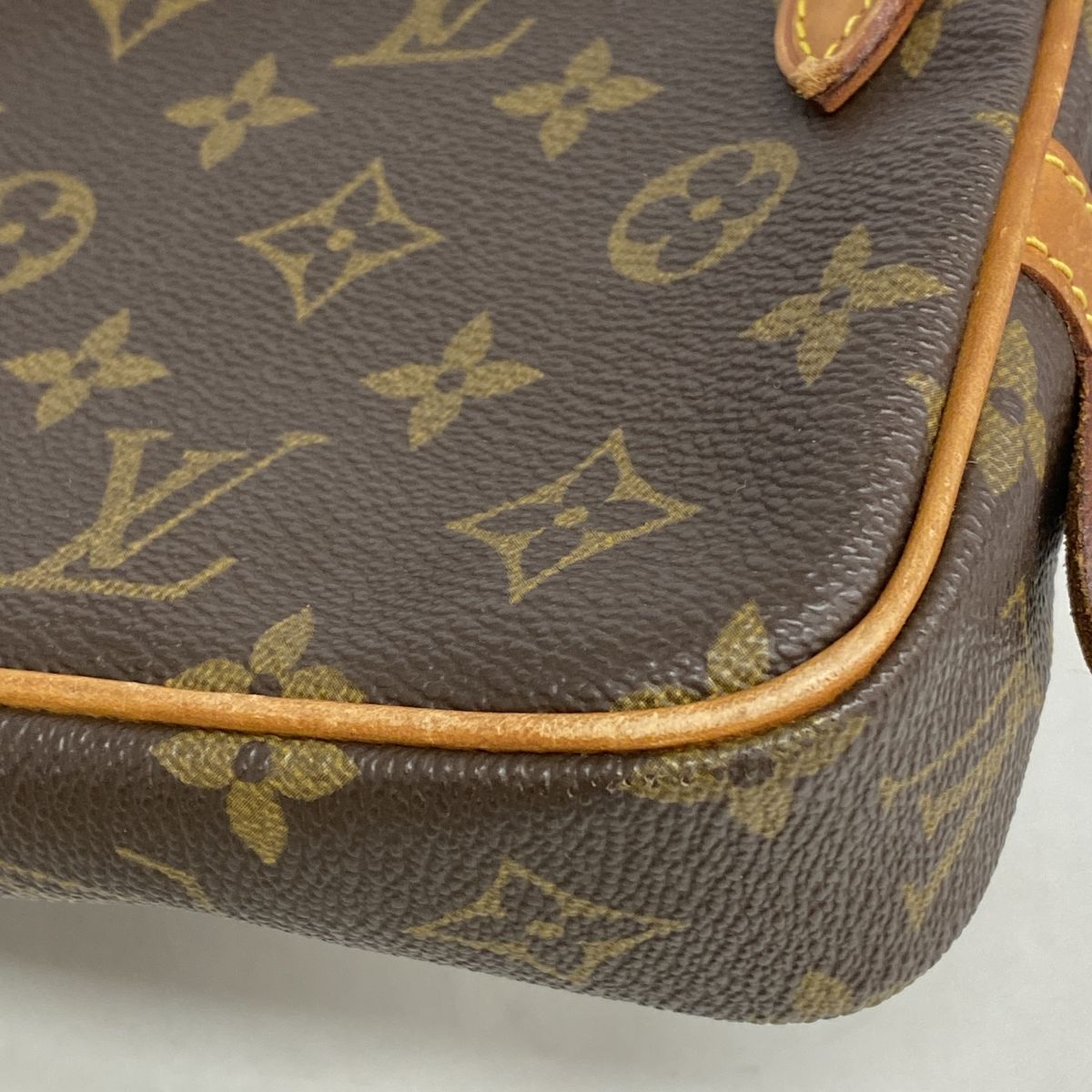 Louis Vuitton Shoulder Bag Monogram Pochette Marly Bandouliere Brown — view 7