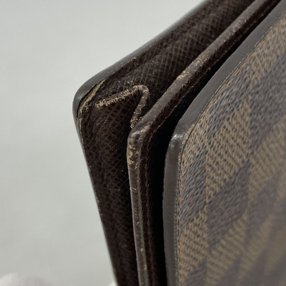 Louis Vuitton Long Billfold Damier Porte Cartes Credit Yen Ebene Wallet — view 6