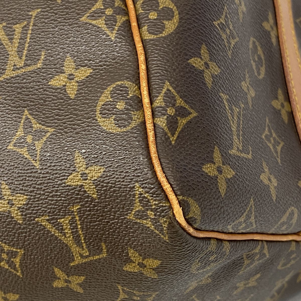 Louis Vuitton Boston Bag Monogram Keepall Bandouliere 55 Brown — view 6