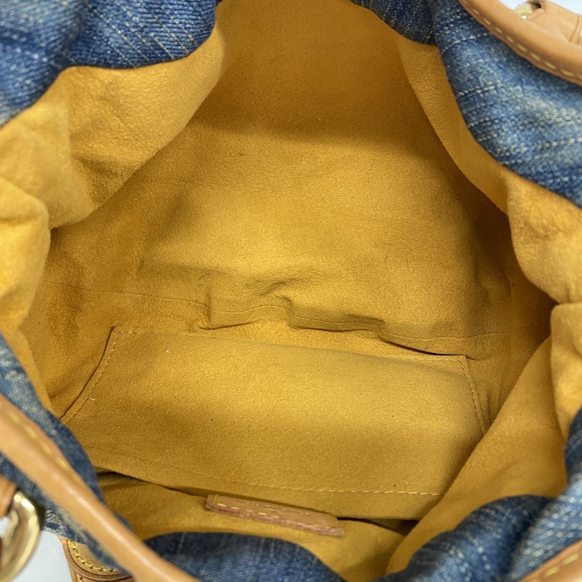 Louis Vuitton Handbag Monogram Denim Pleaty Blue — view 4