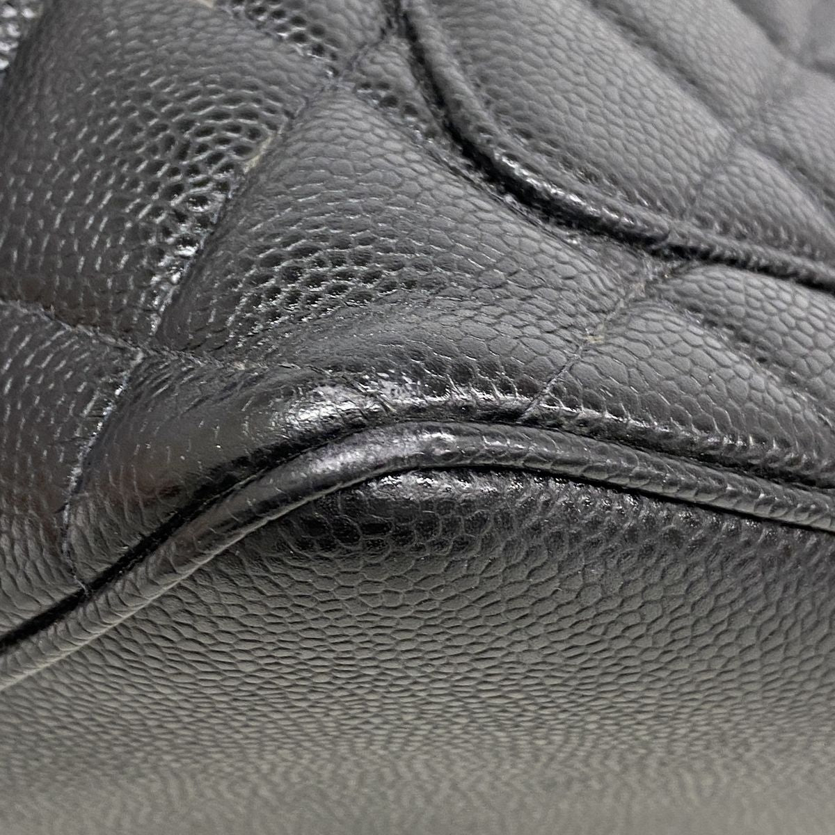 Chanel Tote Bag Reissue Caviar Leather Black Gold — view 6
