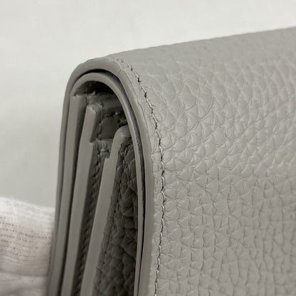 Louis Vuitton Wallet Portefeuille Capucines Tiny Flint Gray — view 6