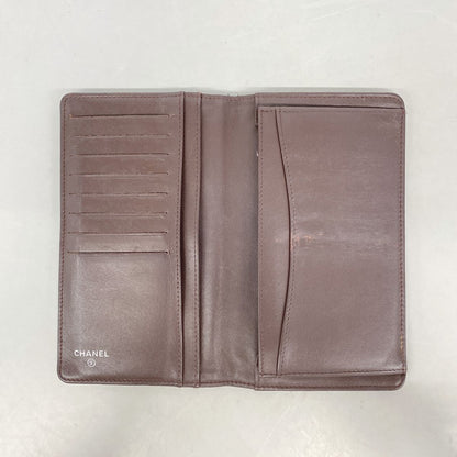 Chanel Wallet Quilted Caviar Leather Black Silver — view 3
