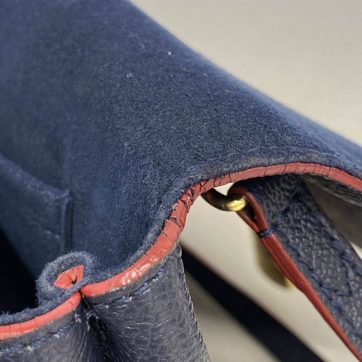 Louis Vuitton Handbag Monogram Empreinte Marignan Marine Rouge 2-Way Bag — view 6