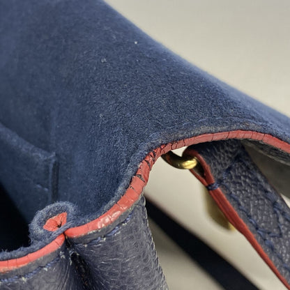 Louis Vuitton Handbag Monogram Empreinte Marignan Marine Rouge 2-Way Bag — view 6