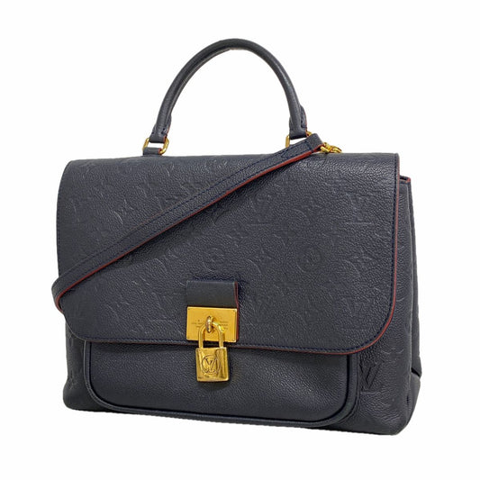 Louis Vuitton Handbag Monogram Empreinte Marignan Marine Rouge 2-Way Bag