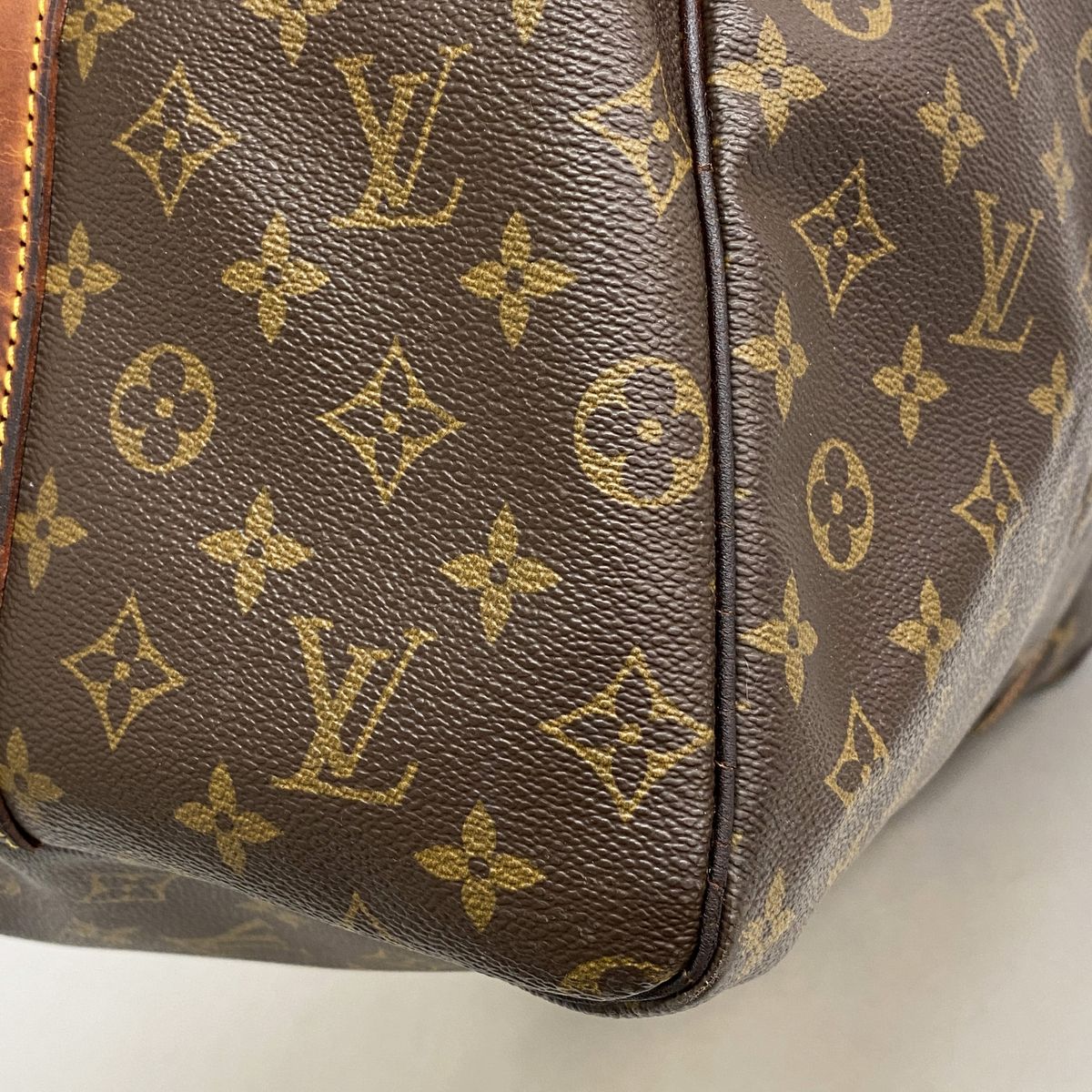 Louis Vuitton Boston Bag Monogram Keepall Bandouliere 60 Brown — view 7