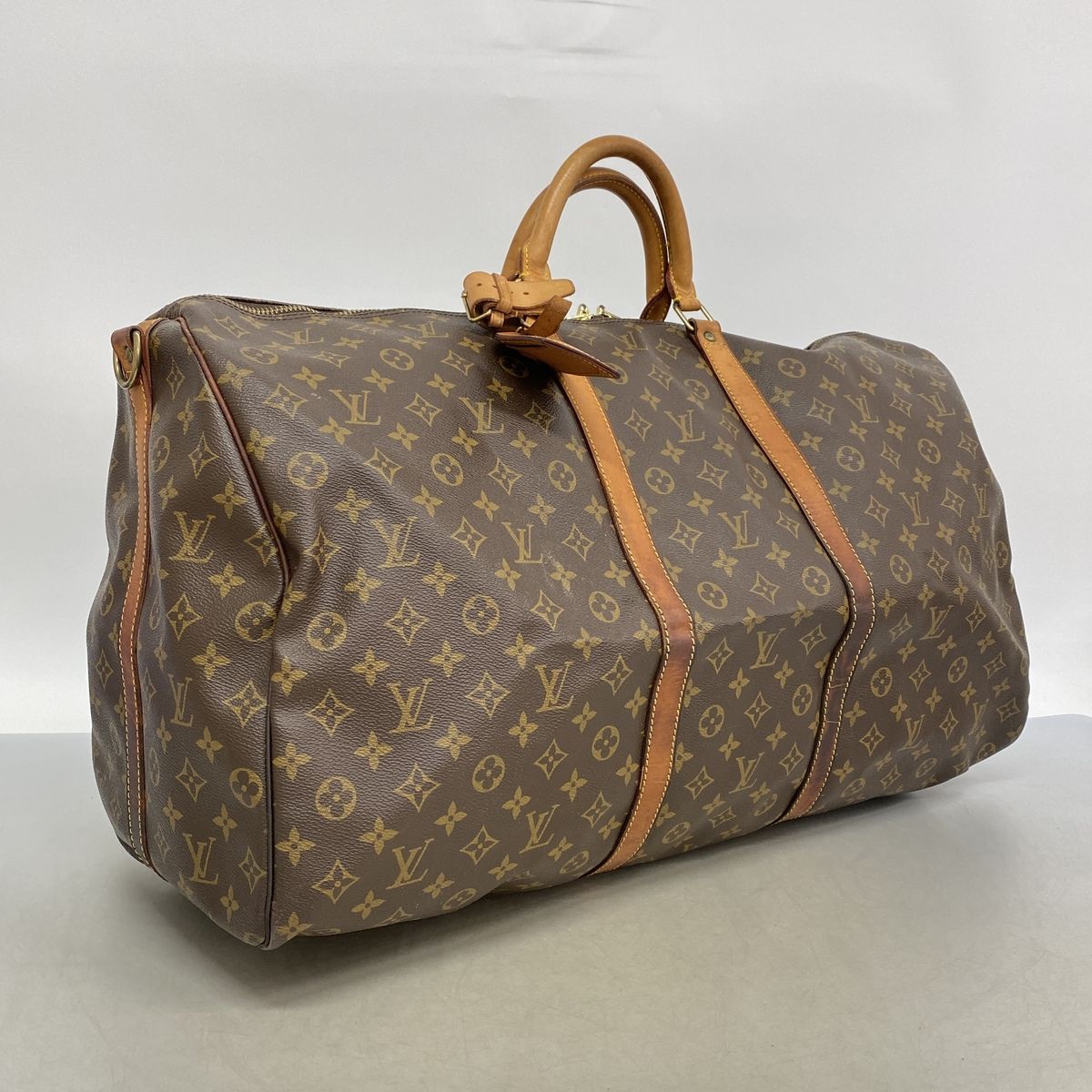 Louis Vuitton Boston Bag Monogram Keepall Bandouliere 60 Brown — view 2