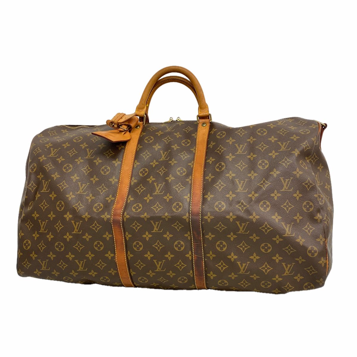 Louis Vuitton Boston Bag Monogram Keepall Bandouliere 60 Brown