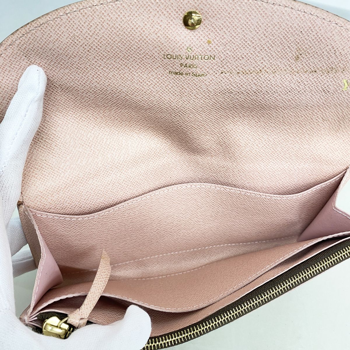 Louis Vuitton Wallet Damier Portefeuille Kaisa Rose Ballerine — view 3