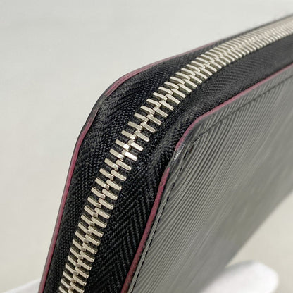 Louis Vuitton Wallet Epi Zippy Noir Hot Pink — view 6