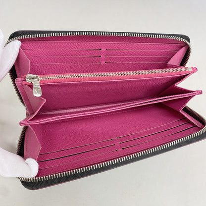 Louis Vuitton Wallet Epi Zippy Noir Hot Pink — view 3