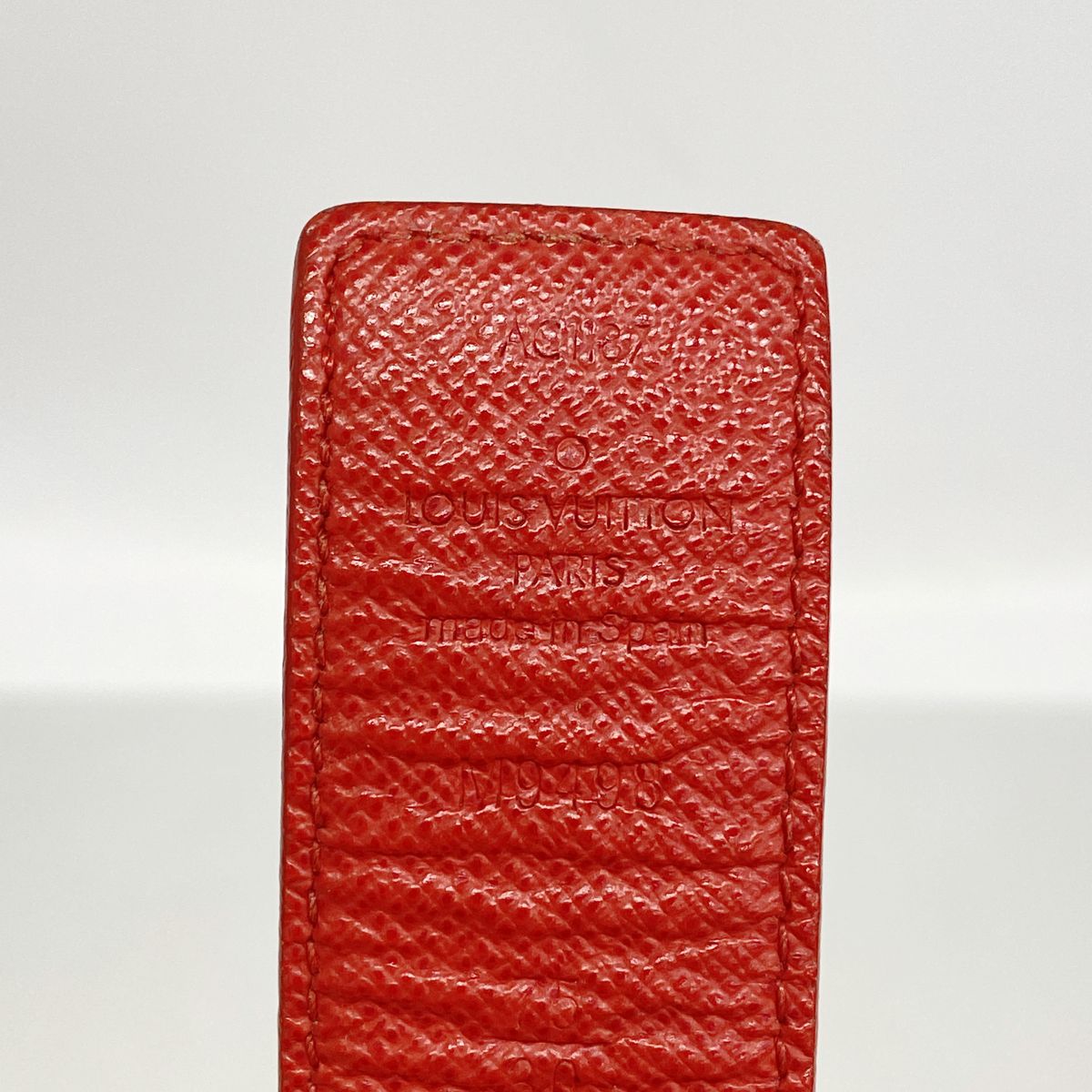 Louis Vuitton Belt Monogram Ceinture LV Brown Red — view 2