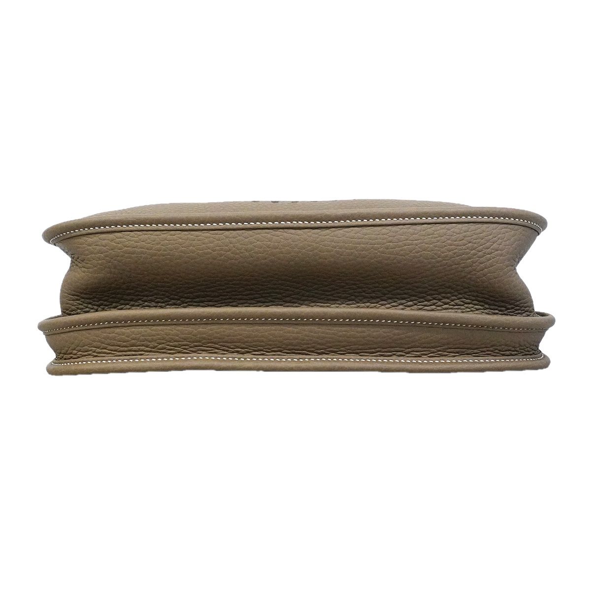 Hermes Shoulder Bag Evelyne Taurillon Clemence Etoupe Silver — view 3