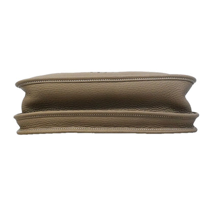 Hermes Shoulder Bag Evelyne Taurillon Clemence Etoupe Silver — view 3