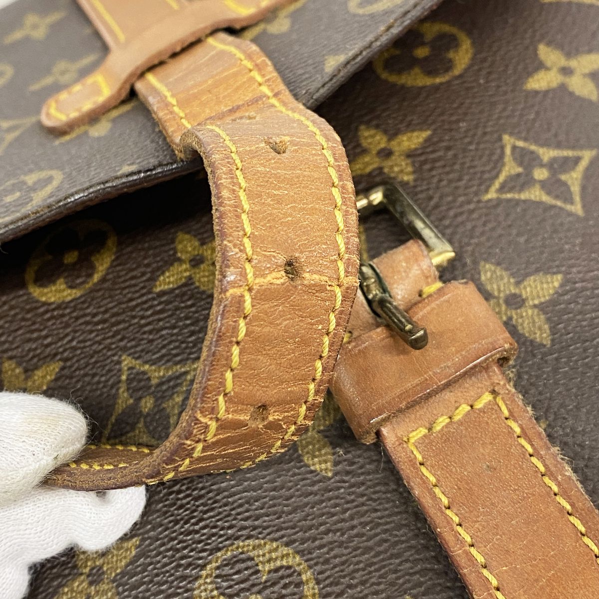 Louis Vuitton Shoulder Bag Monogram Chantilly GM Brown — view 7