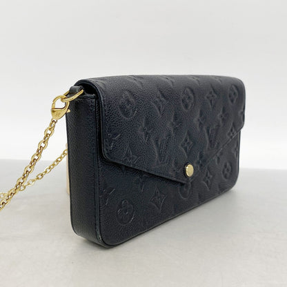 Louis Vuitton Wallet on Chain Monogram Empreinte Pochette Felicie Noir — view 2