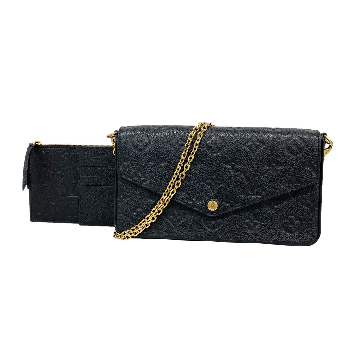 Louis Vuitton Wallet on Chain Monogram Empreinte Pochette Felicie Noir