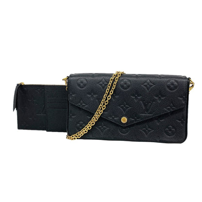 Louis Vuitton Wallet on Chain Monogram Empreinte Pochette Felicie Noir