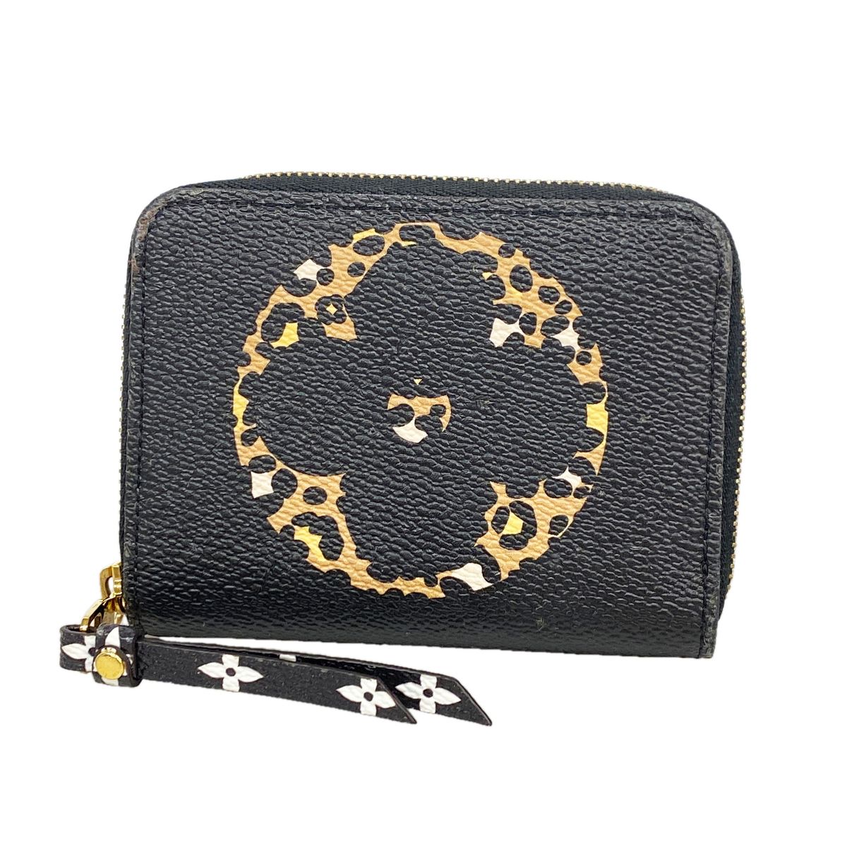 Louis Vuitton Coin Purse Monogram Jungle Zippy Black Brown