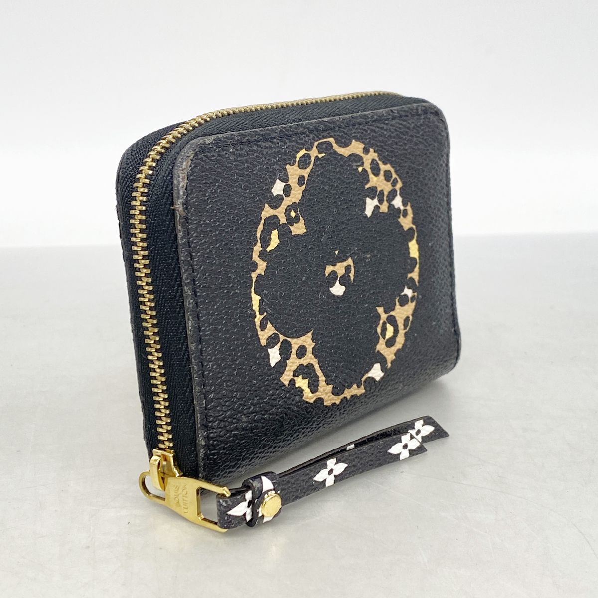 Louis Vuitton Coin Purse Monogram Jungle Zippy Black Brown — view 2