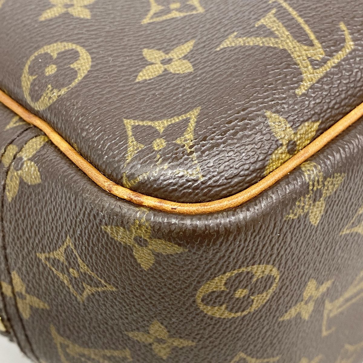 Louis Vuitton Handbag Monogram Deauville Brown — view 6