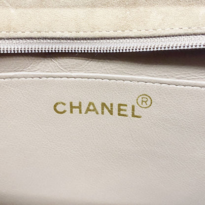 Chanel Shoulder Bag V-stitch Suede Brown Gold — view 5