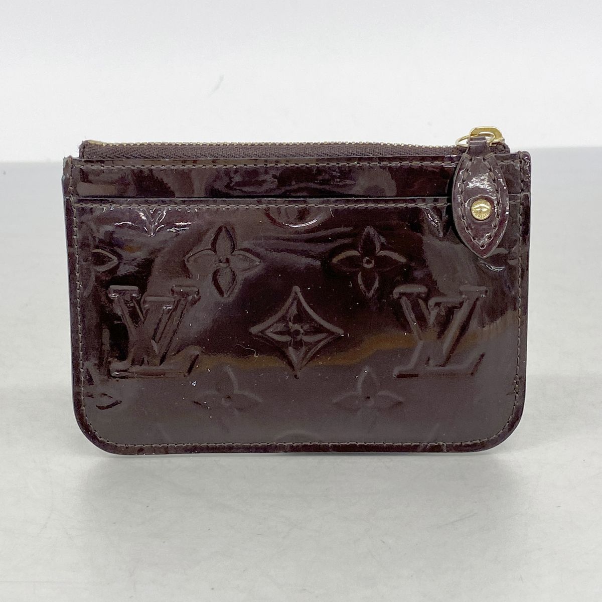 Louis Vuitton Coin Purse Vernis Pochette Cles NM Amarante — view 8