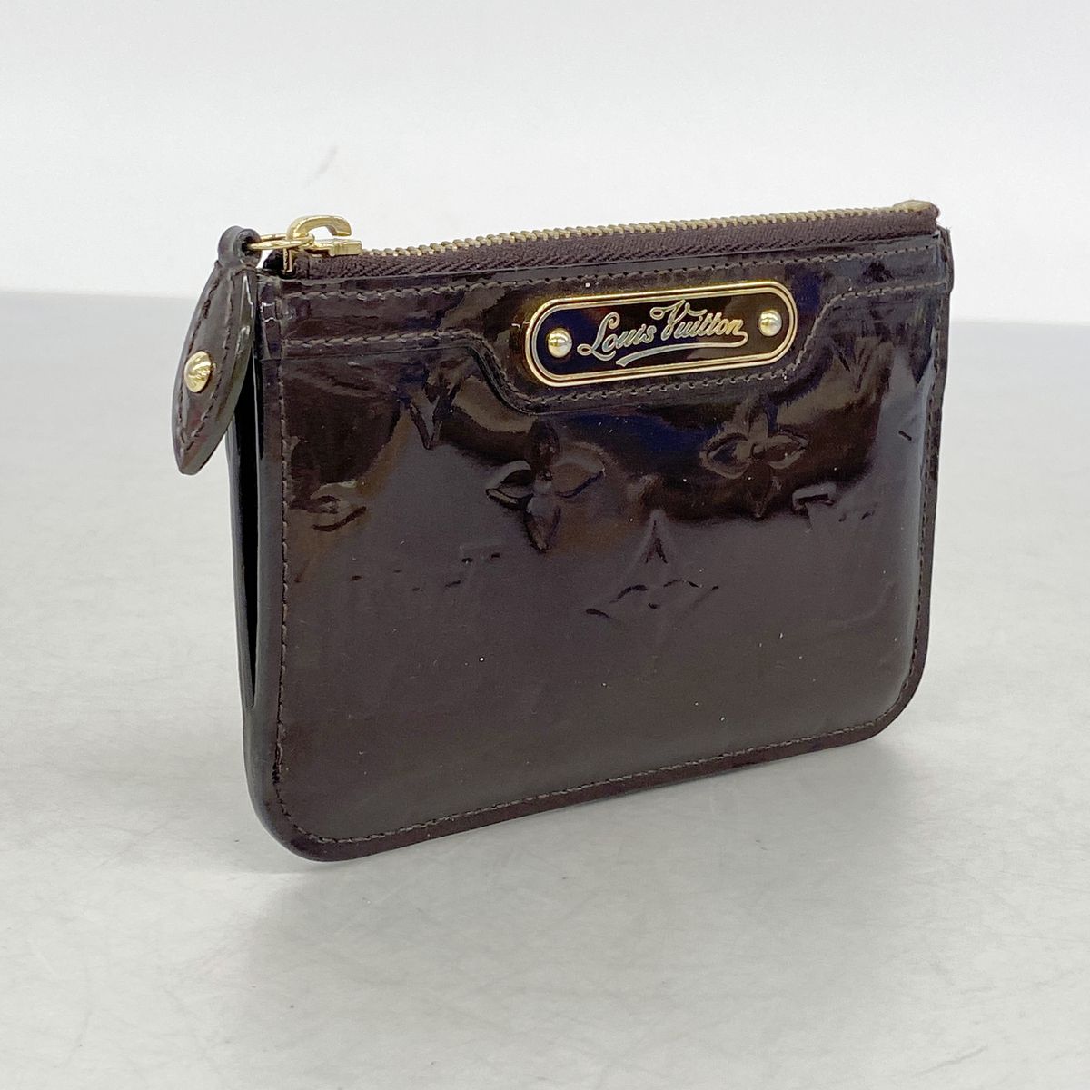 Louis Vuitton Coin Purse Vernis Pochette Cles NM Amarante — view 2