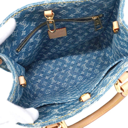 Louis Vuitton Handbag Monogram Denim On The Go PM Blue 2-Way Bag — view 4