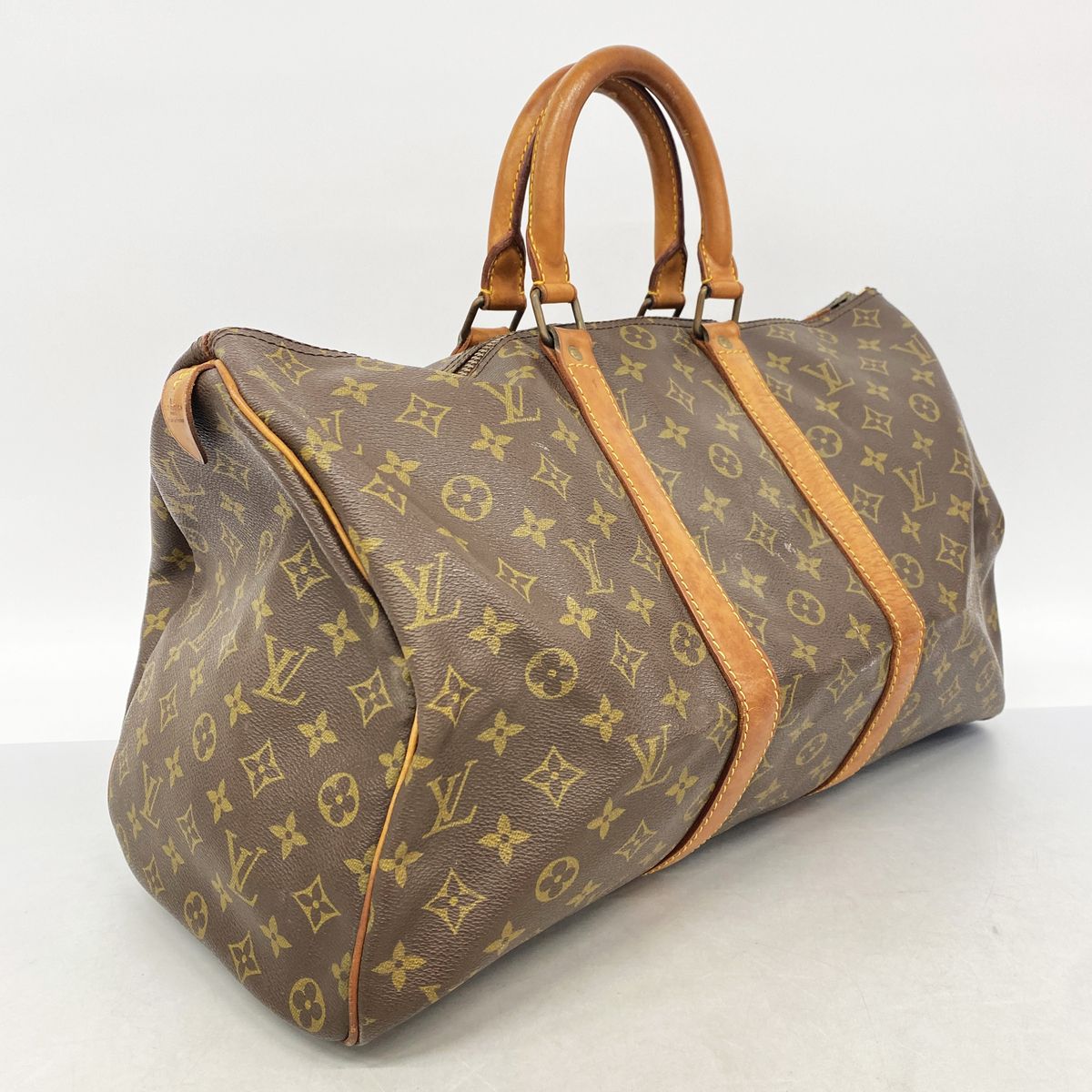 Louis Vuitton Boston Bag Monogram Keepall 45 Brown — view 2