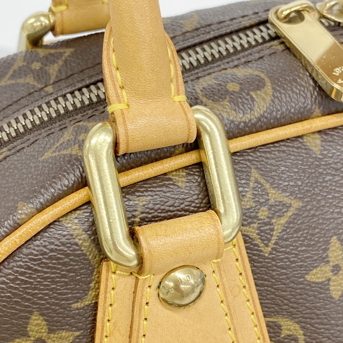 Louis Vuitton Handbag Monogram Manhattan PM Brown — view 8