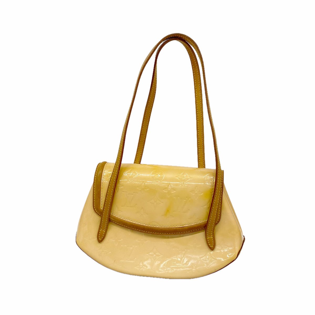 Louis Vuitton Shoulder Bag Vernis Biscayne Bay PM Marshmallow Pink