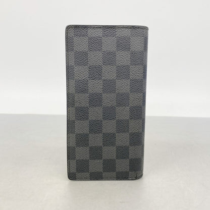 Louis Vuitton Wallet Damier Graphite Portefeuille Brazza Black — view 7