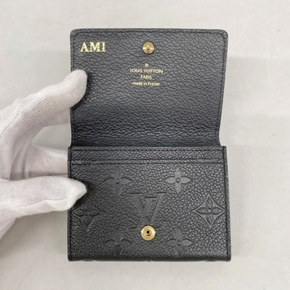 Louis Vuitton Business Card Case Monogram Empreinte Envelope Holder Noir — view 3