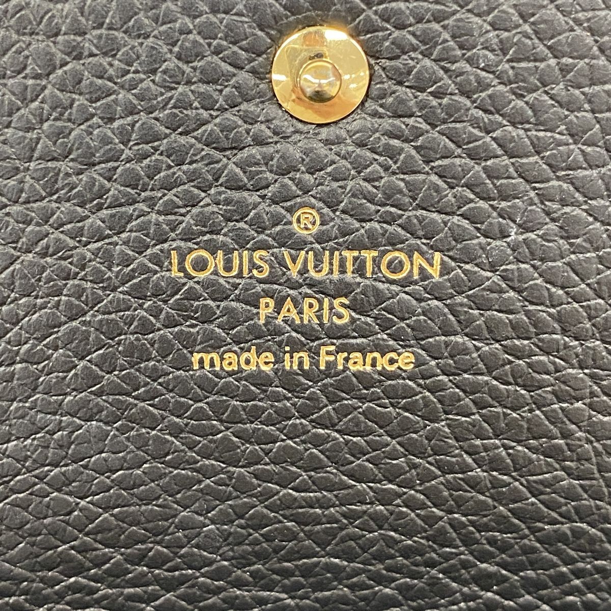 Louis Vuitton Business Card Case Monogram Empreinte Envelope Holder Noir — view 4