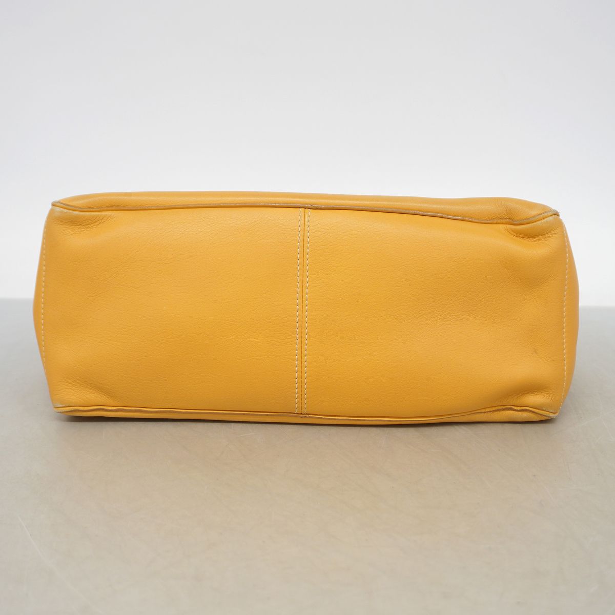 Celine Handbag Boogie Leather Mustard Silver — view 3