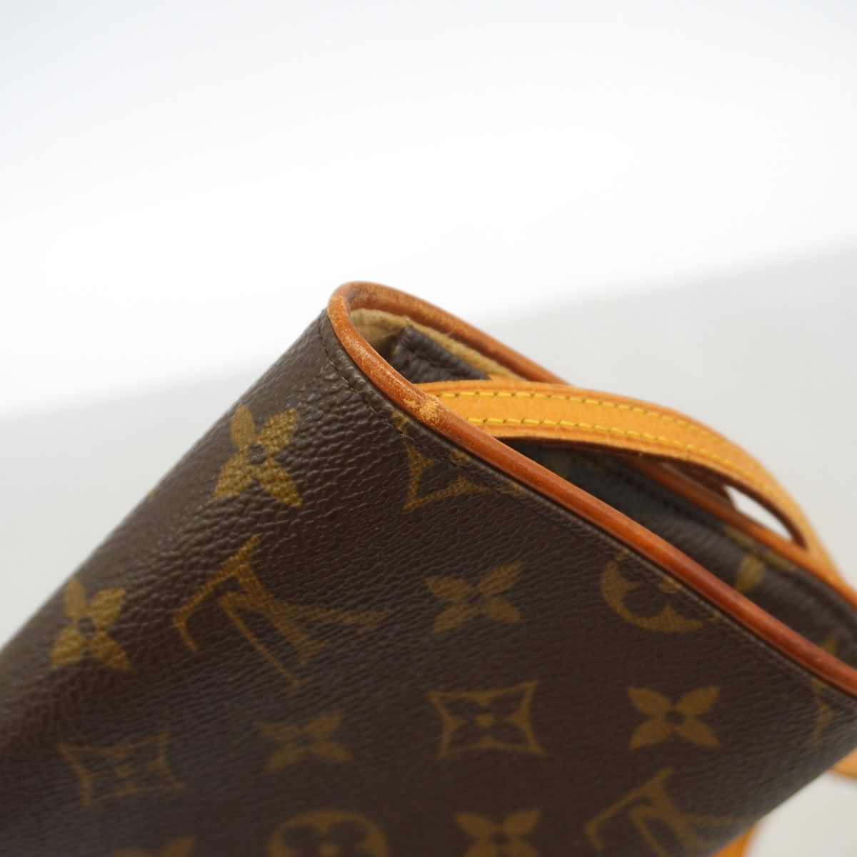 Louis Vuitton Shoulder Bag Monogram Pochette Twin GM Brown — view 8
