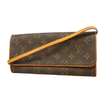 Louis Vuitton Shoulder Bag Monogram Pochette Twin GM Brown