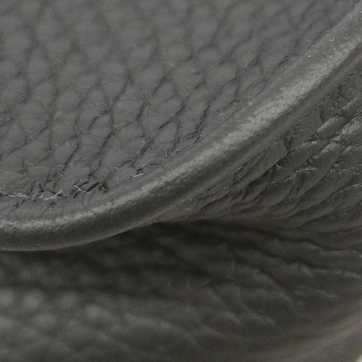 Hermes Shoulder Bag Evelyne TPM Taurillon Clemence Black Silver — view 6