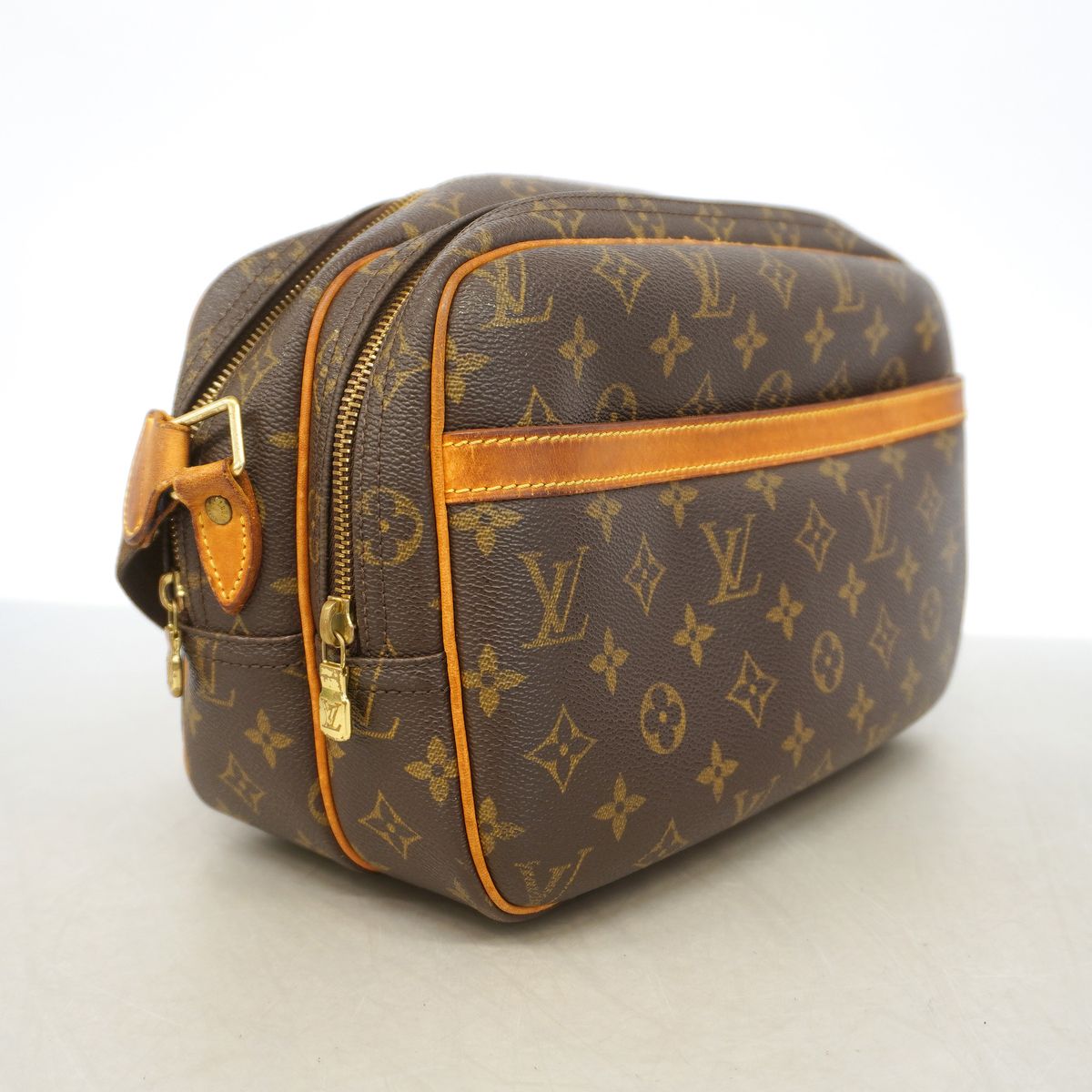 Louis Vuitton Shoulder Bag Monogram Reporter PM Brown — view 2
