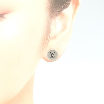 Louis Vuitton Single Earrings LV Tailor Round Signature Sterling Silver — view 2