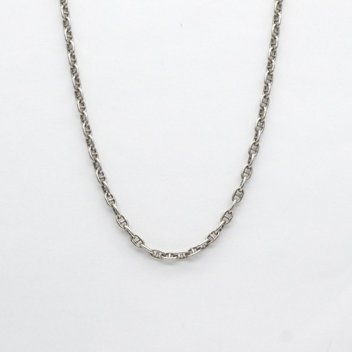Hermes Mini Chaine D'ancre Sellier Pendant Choker 925 Sterling Silver