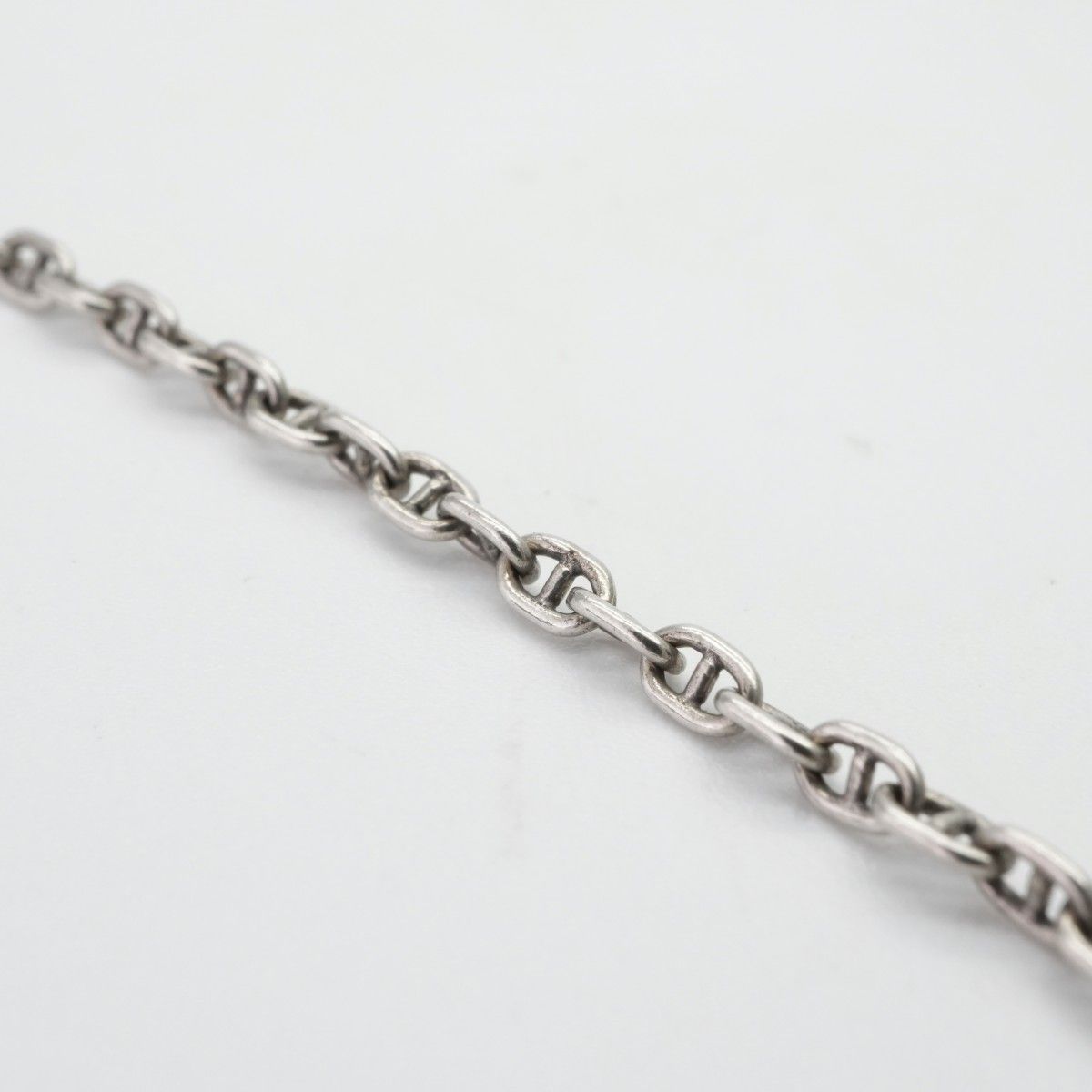 Hermes Mini Chaine D'ancre Sellier Pendant Choker 925 Sterling Silver — view 3