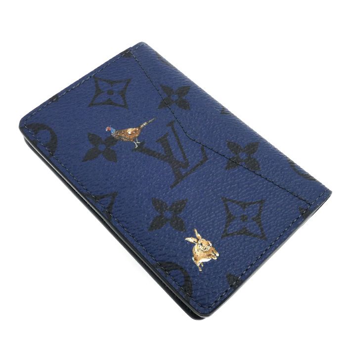 Louis Vuitton Pocket Organizer Card Case Monogram Forest Marine — view 2